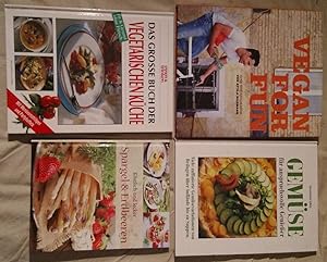 Vegetarische Küche - 4 verschiedene moderne Kochbücher