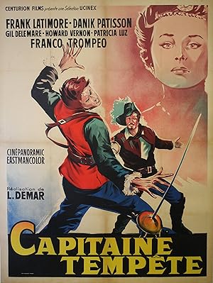 "CAPITAINE TEMPÊTE" Réalisé par Luigi LATINI DE MARCHI (Luigi DEMAR) en 1961 avec Frank LATIMORE,...