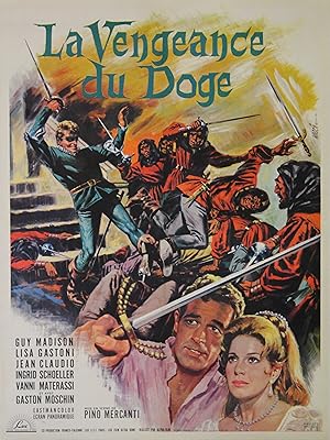 "LA VENGEANCE DU DOGE" Réalisé par Pino MERCANTI en 1963 avec Guy MADISON, Lisa GASTONI / Affiche...