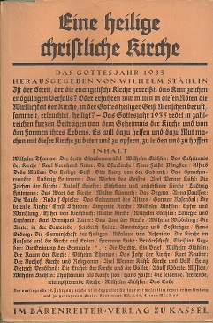 Bild des Verkufers fr Das Gottesjahr 1935. Fnfzehnter Jahrgang. zum Verkauf von Antiquariat Axel Kurta