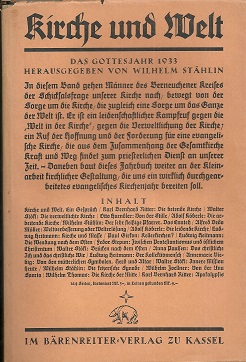 Bild des Verkufers fr Das Gottesjahr 1933. Dreizehnter Jahrgang. zum Verkauf von Antiquariat Axel Kurta