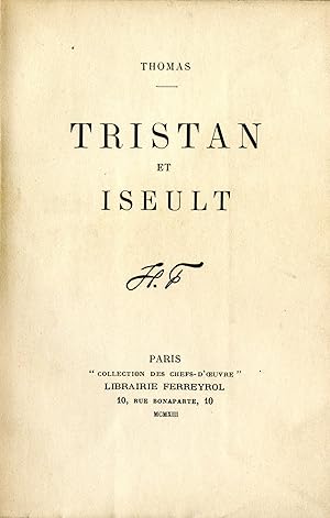 Tristan et Iseult.