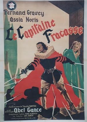 "LE CAPITAINE FRACASSE" Réalisé par Abel GANCE en 1942 avec Fernand GRAVEY et Assia NORIS / D'apr...