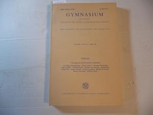 Image du vendeur pour Gymnasium. Zeitschrift fr Kultur der Antike und humanistische Bildung. Band 90, Heft 1/2, April 1983. Vergil. 13 Beitrge zum Bimillennarium Vergilianum mis en vente par Gebrauchtbcherlogistik  H.J. Lauterbach