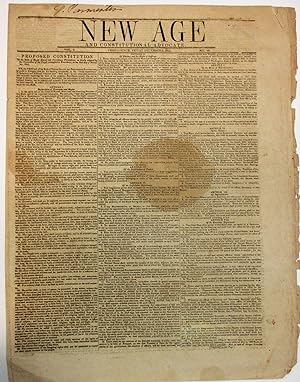 NEW AGE AND CONSTITUTIONAL ADVOCATE. PROVIDENCE, FRIDAY DECEMBER 3, 1841. VOL. 2. NO. 42