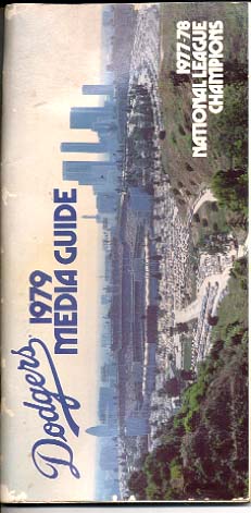 LOS ANGELES DODGERS 1979 MEDIA GUIDE-L@@K! G