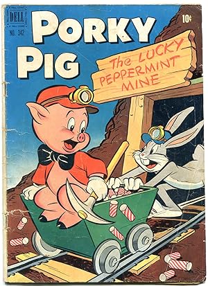 Four Color Comics #342 1951- Porky Pig Lucky Peppermint Mine G