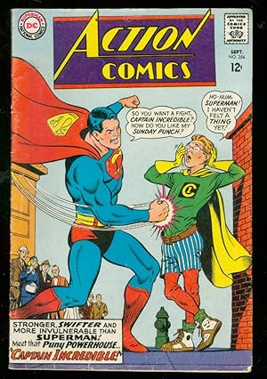 Bild des Verkufers fr ACTION COMICS #354 1967-SUPERMAN-CAPTAIN INCREDIBLE-very good VG zum Verkauf von DTA Collectibles