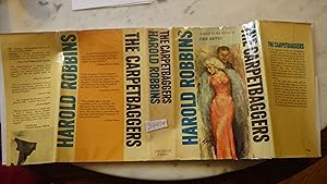 Imagen del vendedor de The Carpetbaggers by Harold Robbins , SIGNED, 1961 book MADE INTO movie film, BASED ON HOWARD HUGHES, The story of a millionaire who was soft enough to buy a film company because of one woman and hard enough to make more millions after she died. The story of the whore he made a star, a la venta por Bluff Park Rare Books