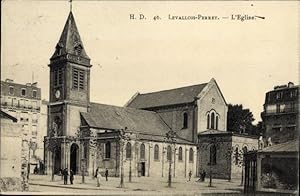 Ansichtskarte / Postkarte Levallois Perret Hauts de Seine, L'Eglise