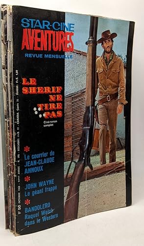 6 revues Star-Ciné Aventures - 1968: n°196 Janvier + n°197 Février + n°203 Août + n°204 Septembre...