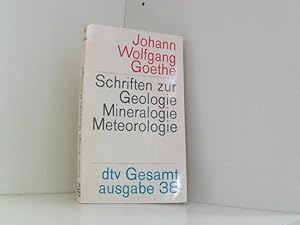 Bild des Verkufers fr dtv-Gesamtausgabe. Bd. 38. Schriften zur Geologie, Mineralogie und Meteorologie zum Verkauf von Book Broker