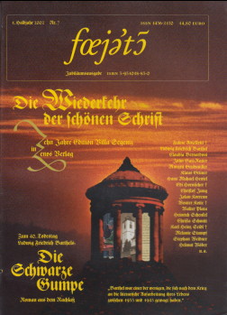 Die Wiederkehr der schönen Schrift. Zehn Jahre Edition Villa Segeniz im Zenos-Verlag. Feuilleton....
