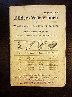 Seller image for Bilder-Wörterbuch zur Verständigung ohne Sprachkenntnisse Ausgabe D VII Deutsch-Englisch-Französisch-Italienisch for sale by Rudi Euchler Buchhandlung & Antiquariat