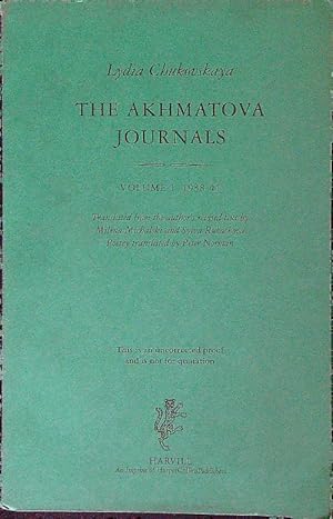 Imagen del vendedor de The akhmatova journals. Vol. 1 1938-41 a la venta por Librodifaccia