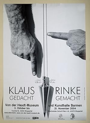Klaus Rinke, Ausstellungsplakat 2004