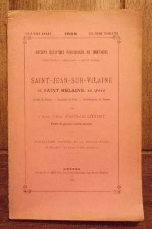 Image du vendeur pour Anciens registres paroissiaux de Bretagne (baptmes, mariage, spultures) de 1682  1792 Saint-Jean-sur-Vilaine et Sainte Melaine, sa trve Evch de Rennes, Baronnie de Vitr Snchausse de Rennes mis en vente par Bonnaud Claude