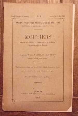 Image du vendeur pour Anciens registres paroissiaux de Bretagne (baptmes, mariage, spultures) de 1557  1792 Moutiers Evch de Rennes, Baronnie de La Guerche Snchausse de Rennes mis en vente par Bonnaud Claude