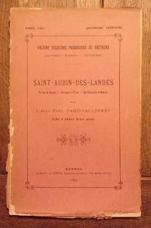 Image du vendeur pour Anciens registres paroissiaux de Bretagne (baptmes, mariage, spultures) de 1521  1792 Saint-Aubin-des-Landes Evch de Rennes, Baronnie de Vitr Snchausse de Rennes mis en vente par Bonnaud Claude