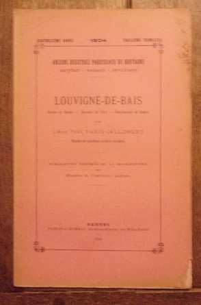 Image du vendeur pour Anciens registres paroissiaux de Bretagne (baptmes, mariage, spultures) de 1490  1792 Louvign-de-Bais Diocse de Rennes, Baronnie de Vitr Snchausse de Rennes mis en vente par Bonnaud Claude