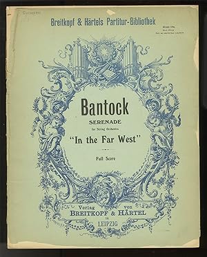 Immagine del venditore per Serenade "In the Far West" for string orchestra . [Full score] Full score M. 6.- n. Parts each M.1.20 n venduto da J & J LUBRANO MUSIC ANTIQUARIANS LLC