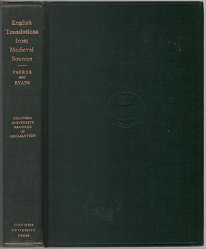 Bild des Verkufers fr Bibliography of English translations from Medieval Sources zum Verkauf von Between the Covers-Rare Books, Inc. ABAA