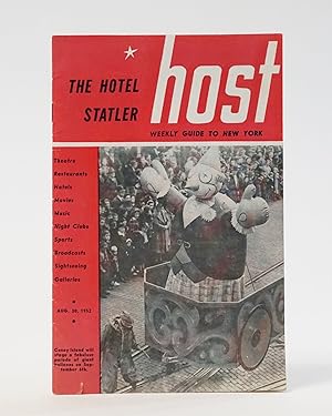 The Metropolitan Host. Weekly Guide to New York. Vol. 38, No. 9, August 30, 1952