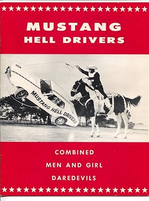 Mustang Hell Drivers Auto Daredevil Show Program 1970-jumps-crashes-precision driving-VF