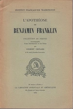 Imagen del vendedor de L'APOTHEOSE DE BENJAMIN FRANKLIN a la venta por Librairie l'Aspidistra