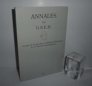 Annales du G.R.E.H. (Groupe de Recherches et d'Études historiques de la Charente Saintongeaise). ...