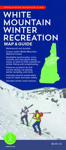 Seller image for White Mountain Winter Recreation Map & Guide by Appalachian Mountain Club Books [Map ] for sale by booksXpress