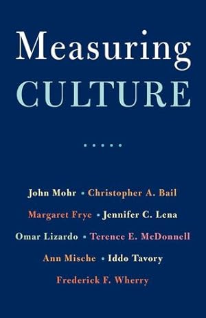 Seller image for Measuring Culture by Mohr, John W., Bail, Christopher A., Frye, Margaret, Lena, Jennifer C., Lizardo, Omar, McDonnell, Terence E., Mische, Ann, Tavory, Iddo, Wherry, Frederick F. [Paperback ] for sale by booksXpress