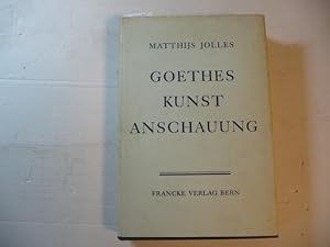 Bild des Verkufers fr Goethes Kunstanschauung zum Verkauf von Gebrauchtbcherlogistik  H.J. Lauterbach