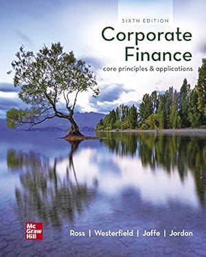 Bild des Verkufers fr Loose-Leaf Corporate Finance: Core Principles and Applications by Ross, Stephen, Westerfield, Randolph, Jaffe, Jeffrey, Jordan, Bradford [Loose Leaf ] zum Verkauf von booksXpress