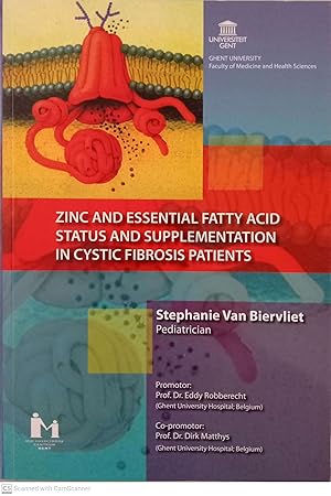 Image du vendeur pour Zinc and Essential Fatty Acid Status and Supplementation in Cystic Fibrosis Patients mis en vente par Llibres Capra