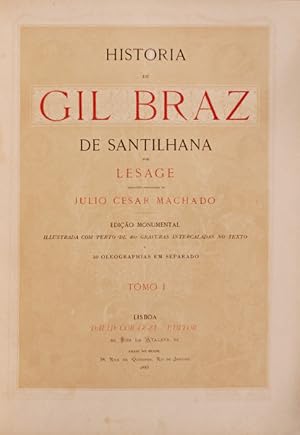 HISTORIA DE GIL BRAZ DE SANTILHANA. [1885, DAVID CORAZZI EDITOR]