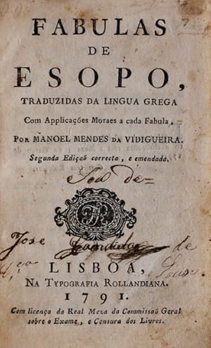 Imagen del vendedor de FABULAS DE ESOPO, a la venta por Livraria Castro e Silva