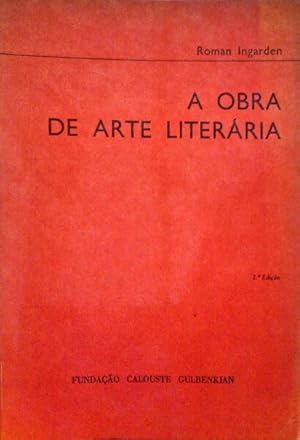 Bild des Verkufers fr A OBRA DE ARTE LITERRIA. zum Verkauf von Livraria Castro e Silva