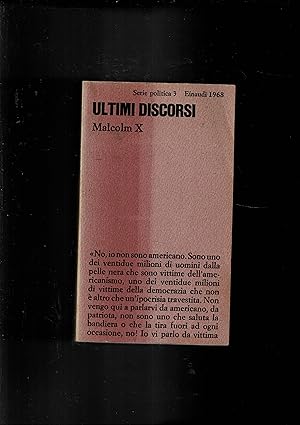 Image du vendeur pour Ultimi discorsi. mis en vente par Libreria Gull