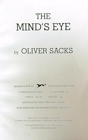 Seller image for The mind's eye for sale by Librodifaccia