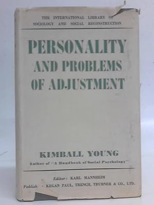 Seller image for Personality and Problems of Adjustment for sale by World of Rare Books