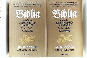 Biblia - das ist/die ganze heilige Schrifft Deudsch. Mart. Luth. Wittemberg. 2 Bände.
