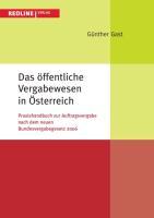 Seller image for Das oeffentliche Vergabewesen in sterreich for sale by moluna