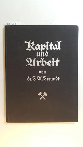 Image du vendeur pour Kapital und Arbeit mis en vente par Gebrauchtbcherlogistik  H.J. Lauterbach