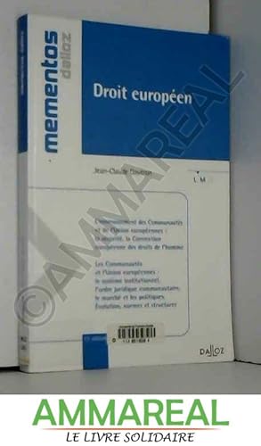 Image du vendeur pour Droit europen mis en vente par Ammareal