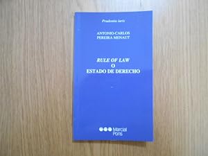 Imagen del vendedor de Rule of law o estado de derecho a la venta por Librera Camino Bulnes