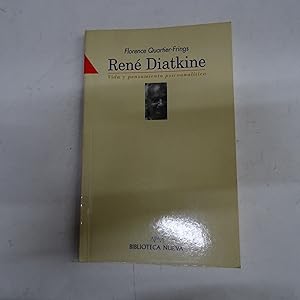 Imagen del vendedor de RENE DIATKINE. Vida y pensamiento psicoanaltico. a la venta por Librera J. Cintas