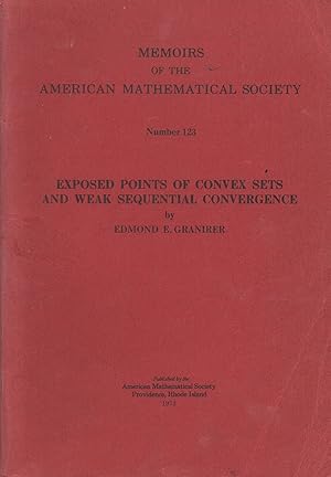 Immagine del venditore per Exposed Points of Convex Sets and Weak Sequential Convergence Number 123 Memoirs of the American Mathematical Society venduto da Book Booth