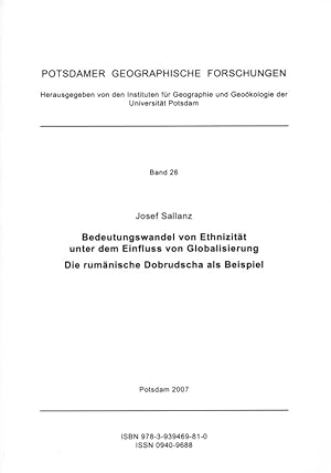 Bedeutungswandel von Ethnizität unter dem Einfluss von Globalisierung: Die rumänische Dobrudscha ...