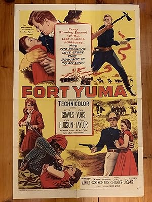 Immagine del venditore per Fort Yuma One Sheet 1955 Peter Graves, Joan Vohs venduto da AcornBooksNH